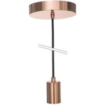 Pendente Metallum Gold Rose 1 X E27 Gold Rose/preto - G-light Pendente Metallum Gold Rose 1 X E27 Gold Rose/preto - G-light