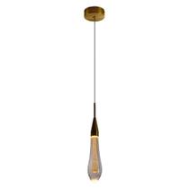 Pendente Mini Aimee Ouro Led 2w 27cm 2700k Starlux Zr037 St2069