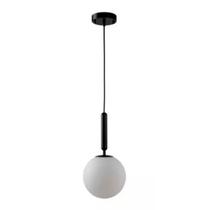 Pendente Minimalista Mira Globo di Vetro 1X E27 Preto - All Lux - 6422-01 Pendente Minimalista Mira Globo di Vetro 1X E27 Preto - All Lux - 6422-01