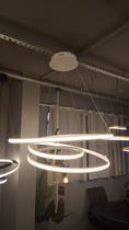 Pendente Moderno Branco 80cm LED 80W 3200K Bivolt Pendente Moderno Branco 80cm LED 80W 3200K Bivolt