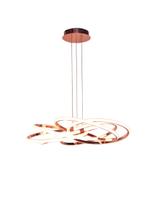 Pendente Moderno Circulos Rose Gold 60cm Led 80W 3200K Pendente Moderno Circulos Rose Gold 60cm Led 80W 3200K