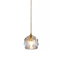 Pendente Moderno Design Pingente De Cristal Luxuoso Base Metal