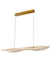 Pendente Moderno Dourado 100cm Led 30W 3000K Bivolt - PARIS LUZ
