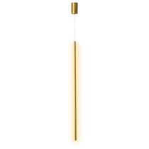 Pendente Moderno Dourado 60cm Led 12W 3200K Bivolt