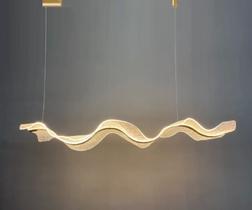 Pendente Moderno Dourado LED Luz Quente 3200k Bivolt Pendente Moderno Dourado LED Luz Quente 3200k Bivolt