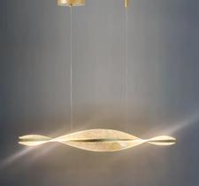 Pendente Moderno Dourado LED Luz Quente 3200k Bivolt Pendente Moderno Dourado LED Luz Quente 3200k Bivolt