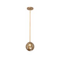 Pendente Moderno Jabuticaba Dourado 1 Esfera Globo de Vidro Pendente Moderno Jabuticaba Dourado 1 Esfera Globo de Vidro