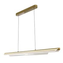 Pendente Moderno Led 48W 120cm Dourado Bivolt 3em1 - Lumier