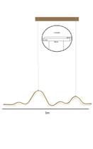 Pendente Moderno Mesa De Jantar Minimalista Zig Zag Bancada