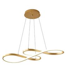 Pendente Moderno Mesa Jantar Dourado Infinito Clave Pendente Moderno Mesa Jantar Dourado Infinito Clave