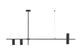 Pendente moderno metálico tubular slim minimalista p/3 mini dicroicas 1,0m Pendente moderno metálico tubular slim minimalista p/3 mini dicroicas 1,0m