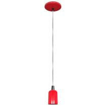 Pendente moderno modelo Clean Vermelho Todos Ambientes Pendente moderno modelo Clean Vermelho Todos Ambientes