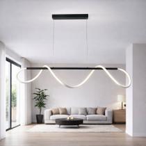 Pendente moderno slim minimalista linear iluminação em mangueira LED 360 - 1,00m