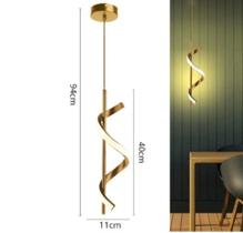 Pendente Moderno Sofisticado Slim Espiral LED Incluso - Arteluz