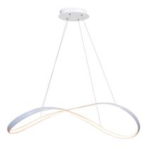 Pendente Moderno Zig Arcos LED 52w Branco Bella Tp002 St1544