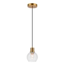 Pendente Molly Bronze Com Globo Transparente Para 1 Lâmpada E27 Eletrorastro