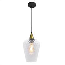 Pendente Monalisa G Boreal Transparente E27 Bivolt Ouro