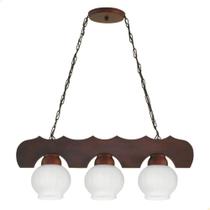 Pendente Muller Canga 3 Lâmpadas Envelhecido 303E Pendente Muller Canga 3 Lâmpadas Envelhecido 303E