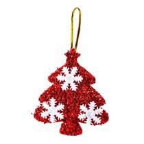 Pendente Natal Arvore Brilhante 2 Pcs 7,5cm - cores variadas Pendente Natal Arvore Brilhante 2 Pcs 7,5cm - cores variadas