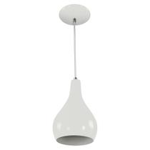 Pendente Nepal Drop Premium Gourmet em Aluminio Branco