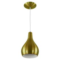 Pendente Nepal Drop Premium Gourmet em Aluminio Dourado