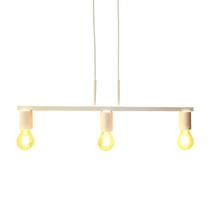 Pendente New Bar Branco 60cm 3XE27 Bivolt para Salas e Quartos - HTPDT50980BC