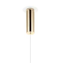 Pendente ninho dourado e branco (d)41cm 1x24w 3000k 1920lm - wd017m