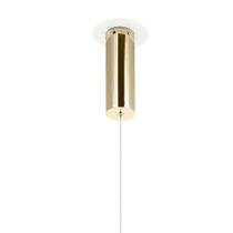 Pendente ninho dourado e branco (d)62cm 1x36w 3000k 2880lm - wd017l