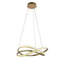 Pendente Nodo Dourado 50cm 36w 3000k Led - Hm020g - Bella