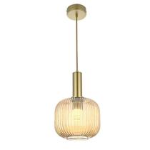 Pendente nordecor 2915 canne oni e27 ouro champagne