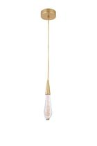 Pendente Nordecor Led Leah 2409 - Dourado - 3000K 3W / 225LM / IP20