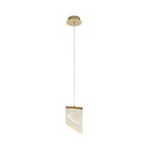 Pendente Onda Dourado 15cm 2.5w 3000k Led - Oc008s - Bella