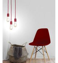 Pendente opl uno colore 1x e27 vermelho