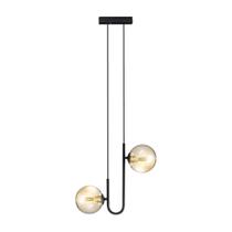 Pendente Orbit Champagne e PT 2 Globos Bolas + 2X G9 BF Studioluce ST2658