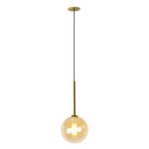 Pendente Orbit Dourado Com Globo Champagne 10Cm 1Xg9 Studioluce