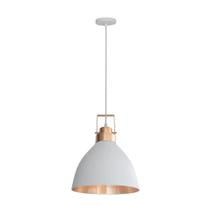 Pendente Oviedo Branco Cobreado 1 Lampada E-27 PD300/BC_CO Kin Light