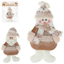 Pendente Papai Noel / Boneco De Neve Caramelo/dourado 23x13cm - ZEIN IMPORTACAO