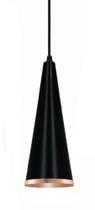 Pendente Paris Luxo P Preto/Cobre 20X8,5cm - Nobre