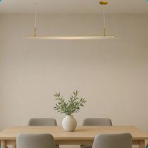 Pendente Perfil Led Linear Dourado Aluminio Balcao Cozinha 127V