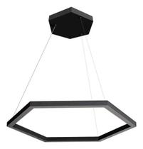 Pendente Perfiline Hexagonal Preto 40cm Led 20W 3000K Bivolt Pendente Perfiline Hexagonal Preto 40cm Led 20W 3000K Bivolt
