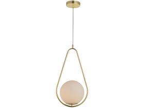 Pendente Pérola Gota Aço e Vidro Ouro 340404506 Avant Pendente Pérola Gota Aço e Vidro Ouro 340404506 Avant