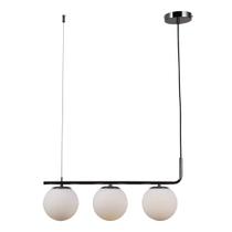 Pendente Petit Poa Cromo 60cm 3E27 SQ001B Bella Pendente Petit Poa Cromo 60cm 3E27 SQ001B Bella
