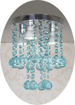 Pendente Plafon De Cristal Acrílico Alto Brilho Para Sala