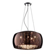 Pendente Plafon Teto Cristal 200w Cobre 40cm P/ 5xg9 Bivolt Soho Bella PD002CO