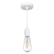 Pendente plot d 5cm x 9cm 1xe27 branco bella - ch001b