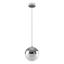 Pendente Poppy Cromado Globo 12cm + 1X G9 BF ZR138 Starlux ST2604