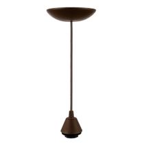 Pendente Popy 1, 2 E 3 Lampadas Soquete Universal 40 mm Soquete E27 Sem Cúpula Branco Preto Cobre