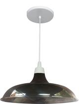 Pendente Prato Translúcido Fumê Diâmetro 32cm Pendente Prato Translúcido Fumê Diâmetro 32cm