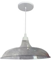 Pendente Prato Translúcido Transparente Diâmetro 32cm Pendente Prato Translúcido Transparente Diâmetro 32cm
