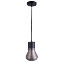 Pendente preto com vidro fumê Bead 1XE27 D14XA21,5 cm QAB1323FM - Studioluce